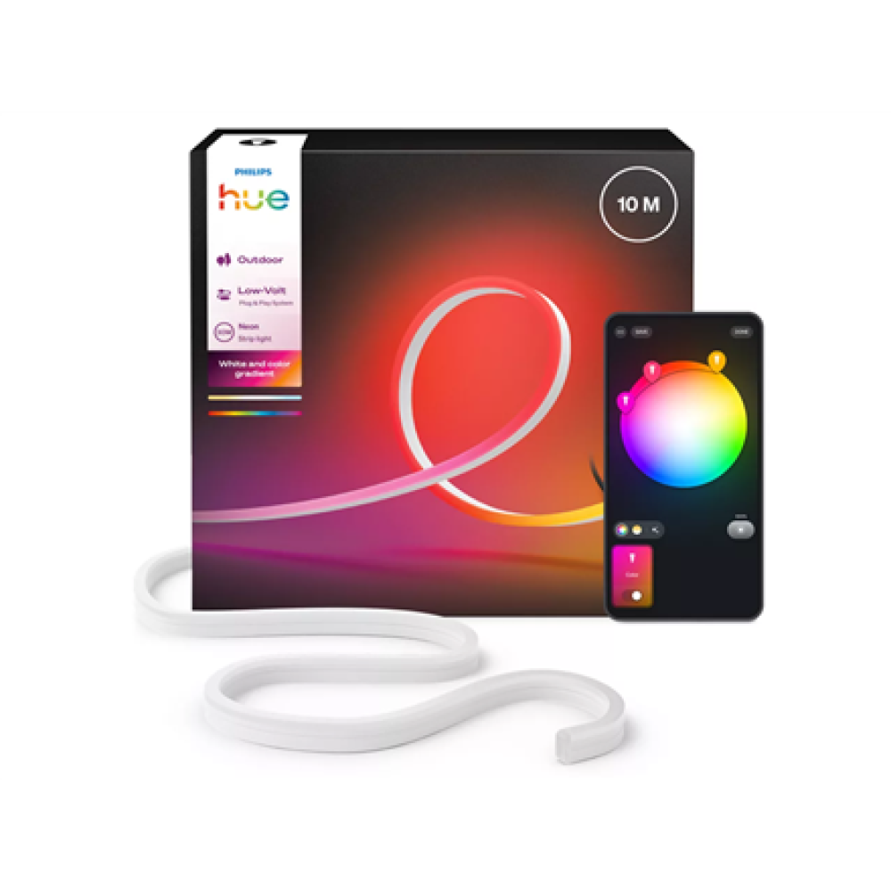 Philips Hue Neon Lightstrip for outdoor use, 10 m , 30 W , Bluetooth, Zigbee