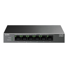 TP-LINK , 6-Port 10/100 Mbps Desktop Switch with 4-Port PoE , LS106LP , Unmanaged , Desktop
