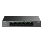TP-LINK , 6-Port 10/100 Mbps Desktop Switch with 4-Port PoE , LS106LP , Unmanaged , Desktop