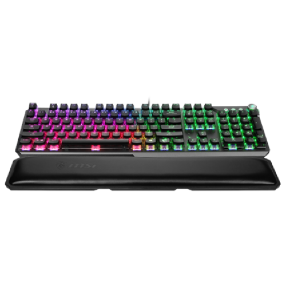 MSI , Gaming Keyboard , VIGOR GK71 SONIC BLUE , Gaming Keyboard , Wired , RGB LED light , US , Black , Numeric keypad , Blue Switches