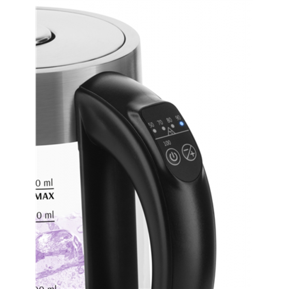 ETA Kettle , ETA515490000 CRYSTELA DIGI II , Electric , 2200 W , 1.7 L , Glass , 360° rotational base , Glass