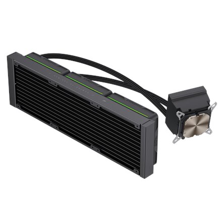Gamemax CPU Liquid Cooler , HAILSTORM 360 LCD BK , Black