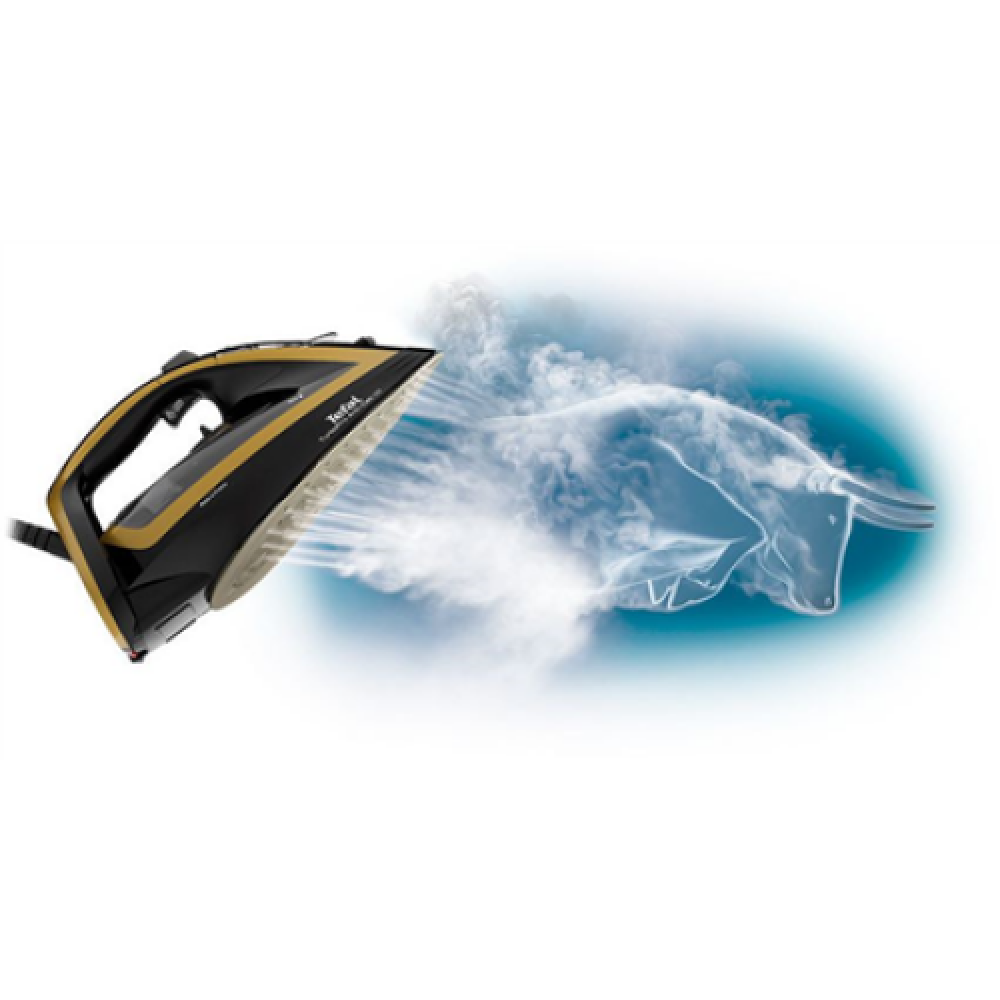 TEFAL , FV5696E1 , Steam Iron , 3000 W , Water tank capacity 300 ml , Continuous steam 50 g/min , Steam boost performance 270 g/min , Black/Golden