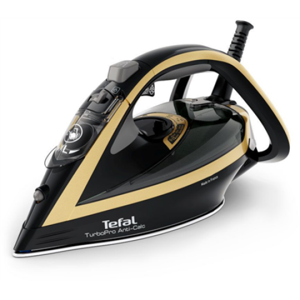 TEFAL , FV5696E1 , Steam Iron , 3000 W , Water tank capacity 300 ml , Continuous steam 50 g/min , Steam boost performance 270 g/min , Black/Golden