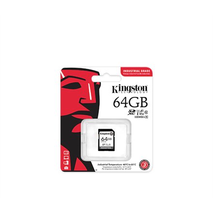 Kingston , Memory Card , SDIT/64GB , 64 GB , SD , Flash memory class Class 10, UHS-I, U3, V30, A1