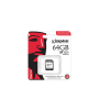 Kingston , Memory Card , SDIT/64GB , 64 GB , SD , Flash memory class Class 10, UHS-I, U3, V30, A1