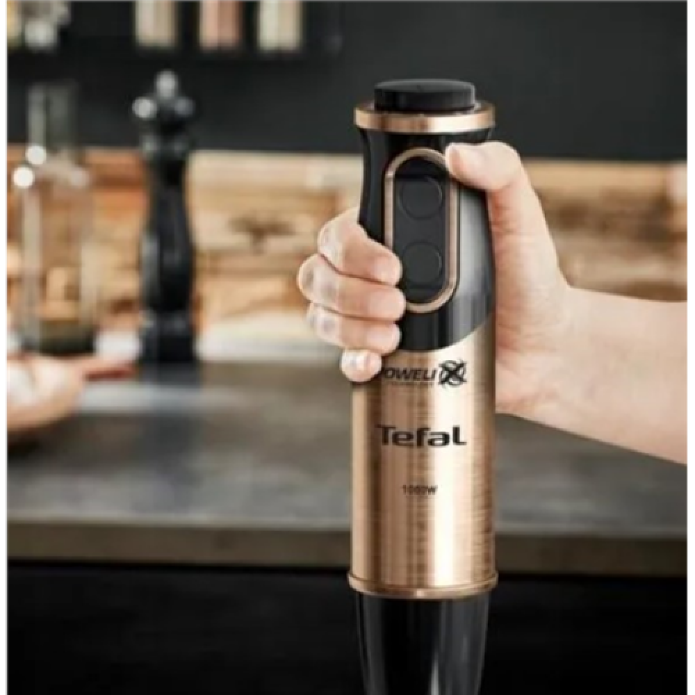 TEFAL HB656G10 , Hand Blender , 1000 W , Number of speeds 20 , Black/Copper