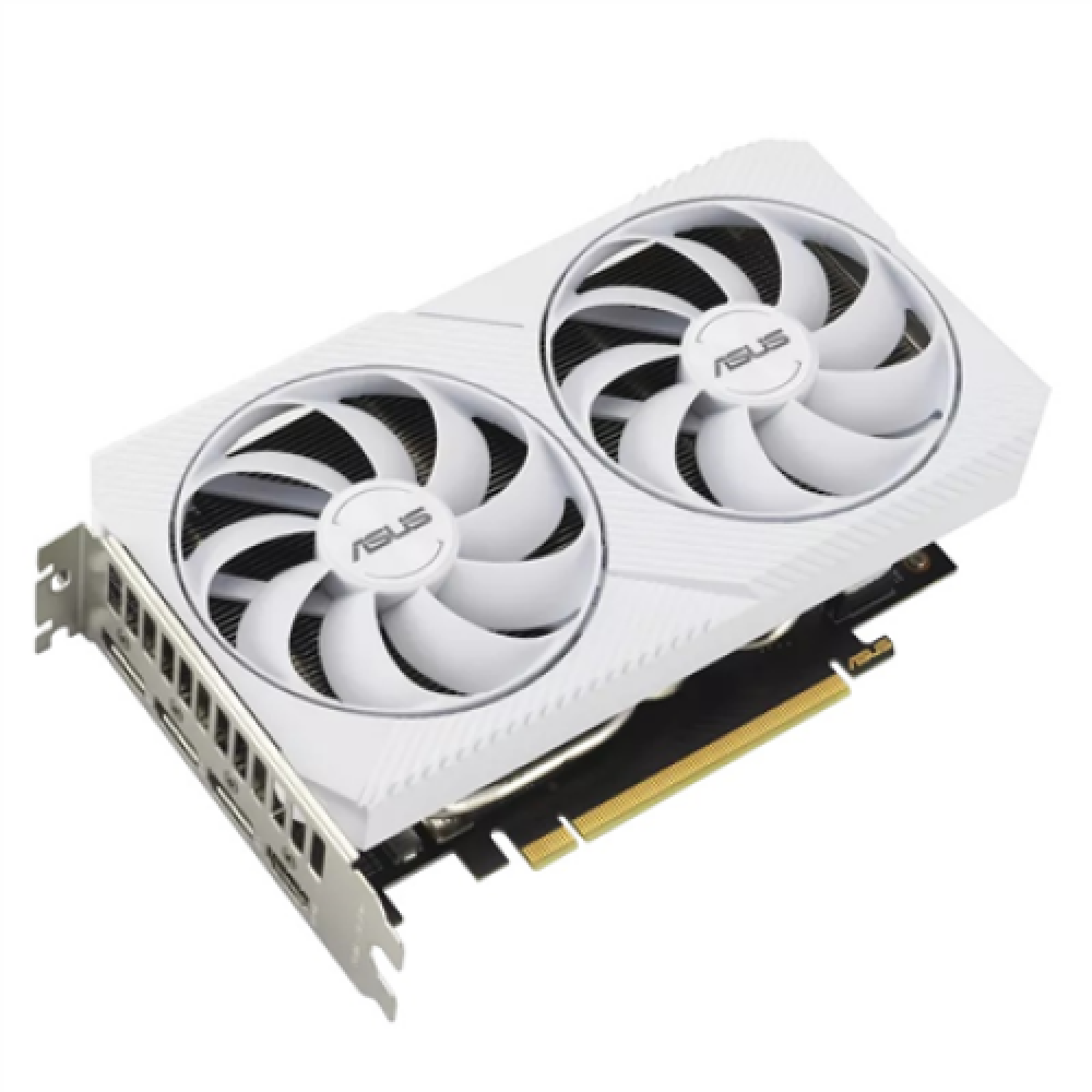 Asus DUAL-RTX3060-O8G-WHITE NVIDIA, 8 GB, GeForce RTX 3060, GDDR6, PCI Express 4.0, HDMI ports quantity 1, Memory clock speed 15000 MHz