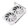 Asus DUAL-RTX3060-O8G-WHITE NVIDIA, 8 GB, GeForce RTX 3060, GDDR6, PCI Express 4.0, HDMI ports quantity 1, Memory clock speed 15000 MHz