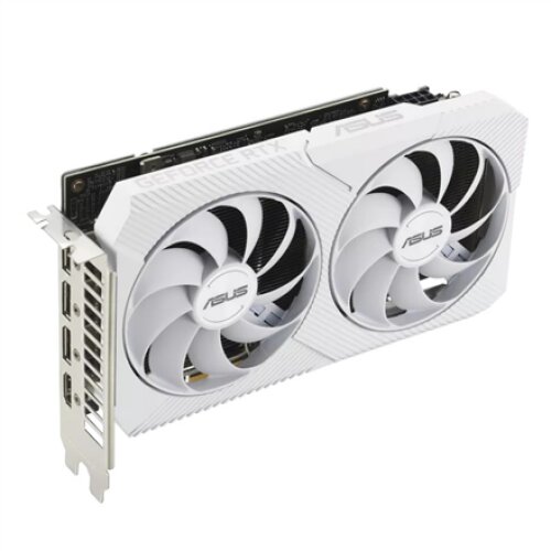 Asus DUAL-RTX3060-O8G-WHITE NVIDIA, 8 GB, GeForce RTX 3060, GDDR6, PCI Express 4.0, HDMI ports quantity 1, Memory clock speed 15000 MHz