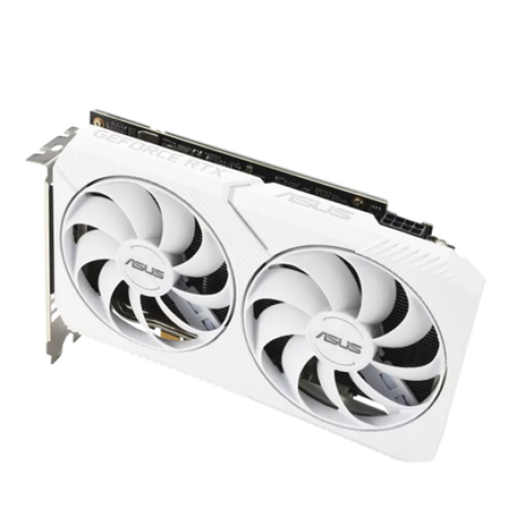 Asus DUAL-RTX3060-O8G-WHITE NVIDIA, 8 GB, GeForce RTX 3060, GDDR6, PCI Express 4.0, HDMI ports quantity 1, Memory clock speed 15000 MHz