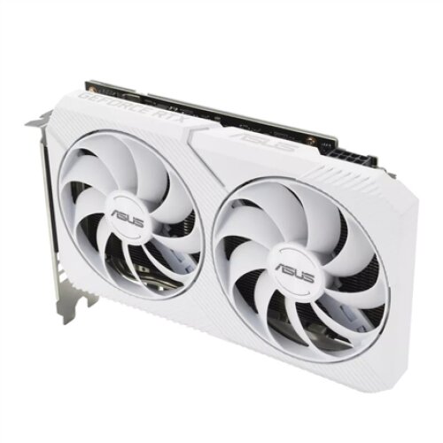 Asus DUAL-RTX3060-O8G-WHITE NVIDIA, 8 GB, GeForce RTX 3060, GDDR6, PCI Express 4.0, HDMI ports quantity 1, Memory clock speed 15000 MHz