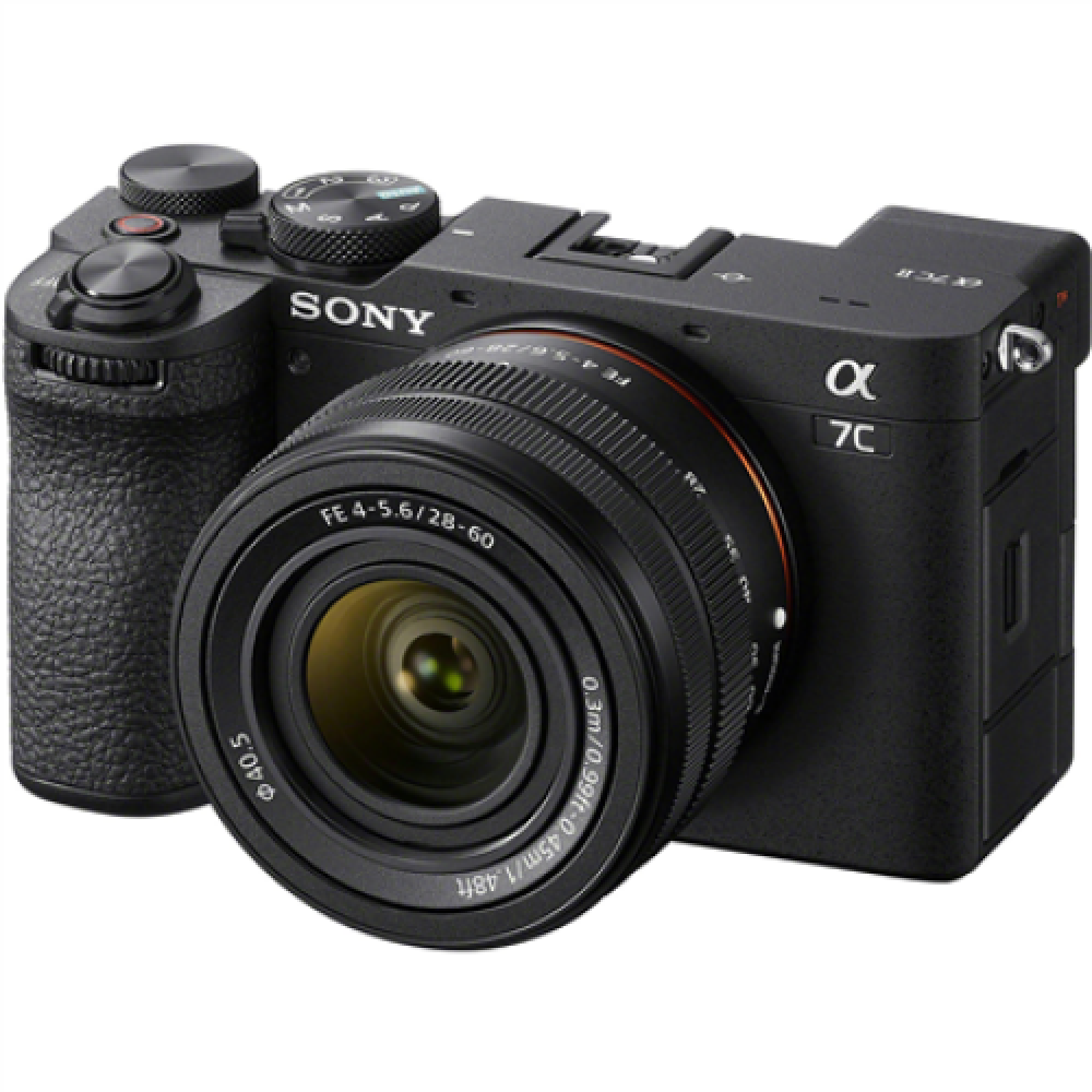 Mirrorless Camera Kit , Black , Fast Hybrid AF , ISO 204800 , Magnification 0.70 x , 33 MP , Full-Frame Camera kit with 28-60mm Lens , Alpha A7C II , CMOS , Viewfinder , Wi-Fi
