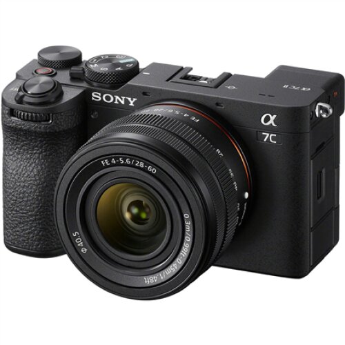 Mirrorless Camera Kit , Black , Fast Hybrid AF , ISO 204800 , Magnification 0.70 x , 33 MP , Full-Frame Camera kit with 28-60mm Lens , Alpha A7C II , CMOS , Viewfinder , Wi-Fi
