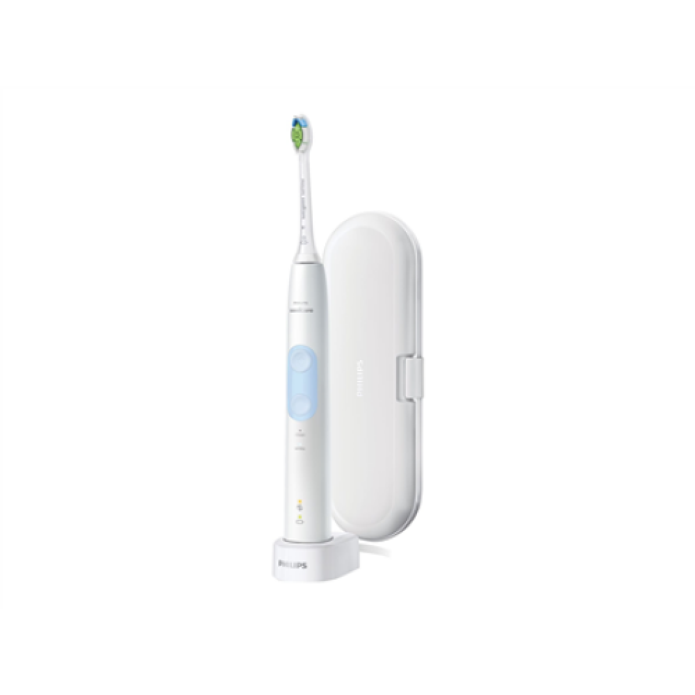 Philips , Electric Toothbrush , HX6839/28 Sonicare ProtectiveClean 4500 Sonic , Rechargeable , For adults , Number of brush heads included 1 , Number of teeth brushing modes 2 , White/Light Blue