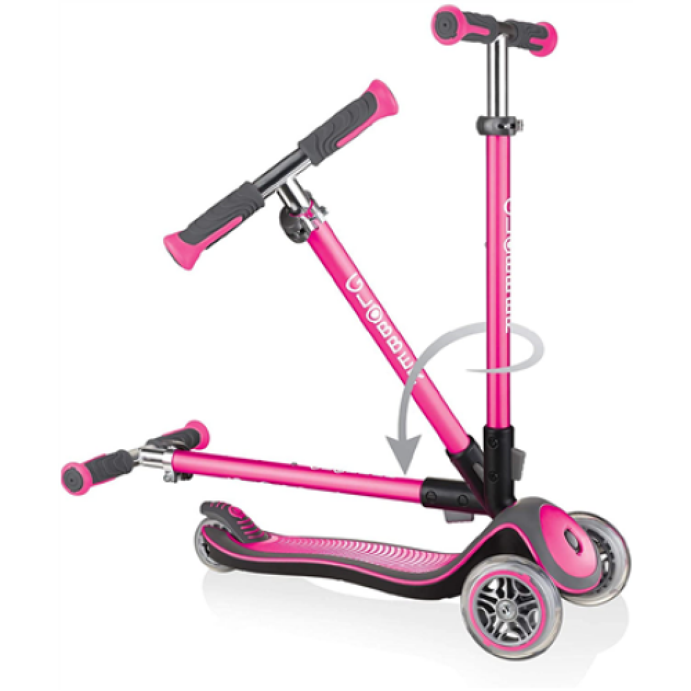 Globber , Pink , Scooter , Elite Deluxe Lights 444-410