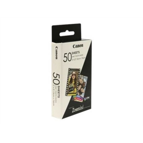 50 sheets , ZP-2030 , Photo Paper , White , 5 x 7.6 cm