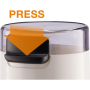 Gorenje , Coffee Grinder , SMK150SW , 150 W , Coffee beans capacity 45 g , Lid safety switch , White