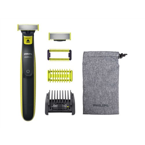 Philips , OneBlade Shaver/Trimmer For Face and Body , QP2821/20 , Operating time (max) 45 min , Wet & Dry , NiMH , Black/Green