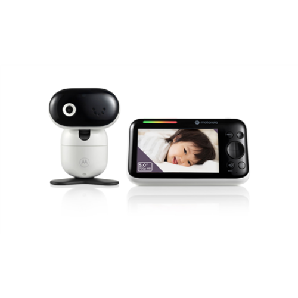Motorola PIP1610 HD CONNECT 5.0 Wi-Fi HD Motorized Video Baby Monitor, White/Black , Motorola , Wi-Fi HD Motorized Video Baby Monitor , PIP1610 HD CONNECT 5.0 , 5.0” IPS color display with HD 1280 x 720px resolution; Remote pan, tilt and zoom; Two-way tal
