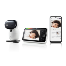 Motorola PIP1610 HD CONNECT 5.0 Wi-Fi HD Motorized Video Baby Monitor, White/Black Motorola , L , 5.0” IPS color display with HD 1280 x 720px resolution; Remote pan, tilt and zoom; Two-way talk; Secure and private connection; 24-hour event monitoring and 