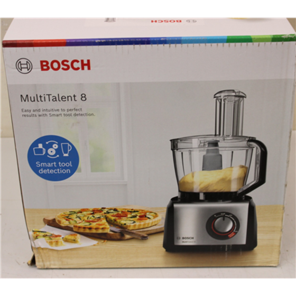 SALE OUT. Bosch Food Processor MultiTalent 8 , MC812W501 , 1000 W , Number of speeds 2 , Bowl capacity 3.9 L , Blender , White , DAMAGED PACKAGING