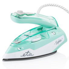 ETA , ETA127190000 Sophia , Steam Travel Iron , 1100 W , Water tank capacity 80 ml , Continuous steam 30 g/min , Steam boost performance 50 g/min , Green/White ETA , ETA127190000 Sophia , Steam Travel Iron , 1100 W , Water tank capacity 80 ml , Continuous steam 30 g/min , Steam boost performance 50 g/min , Green/White