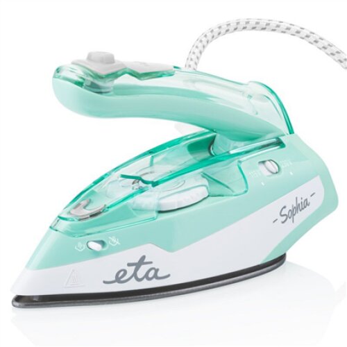 ETA , ETA127190000 Sophia , Steam Travel Iron , 1100 W , Water tank capacity 80 ml , Continuous steam 30 g/min , Steam boost performance 50 g/min , Green/White