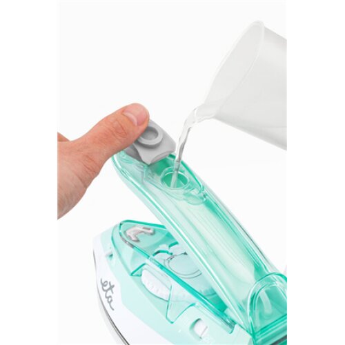 ETA , ETA127190000 Sophia , Steam Travel Iron , 1100 W , Water tank capacity 80 ml , Continuous steam 30 g/min , Steam boost performance 50 g/min , Green/White