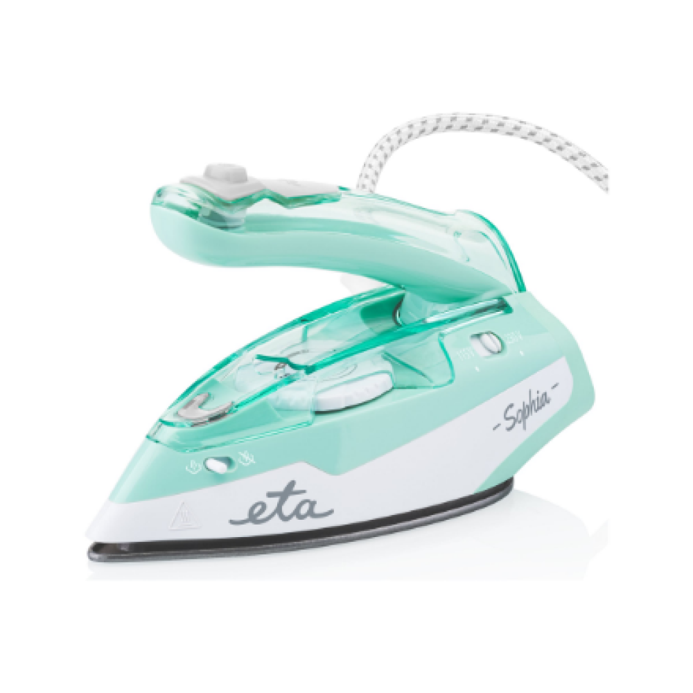 ETA , ETA127190000 Sophia , Steam Travel Iron , 1100 W , Water tank capacity 80 ml , Continuous steam 30 g/min , Steam boost performance 50 g/min , Green/White