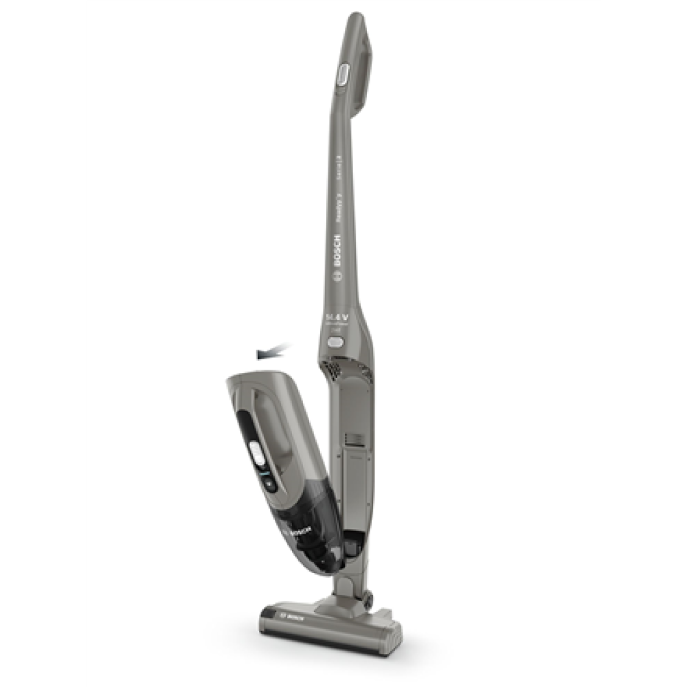 Bosch , Vacuum cleaner , Readyyy Serie 2 BBHF214G , Cordless operating , Handstick and Handheld , - W , 14.4 V , Operating time (max) 35 min , Grey , Warranty 24 month(s) , Battery warranty 24 month(s)