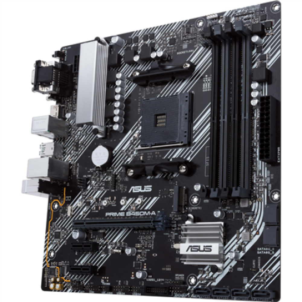 Asus , PRIME B450M-A II , Processor family AMD , Processor socket AM4 , DDR4 , Memory slots 4 , Number of SATA connectors 6 x SATA III , Chipset AMD B , Micro ATX