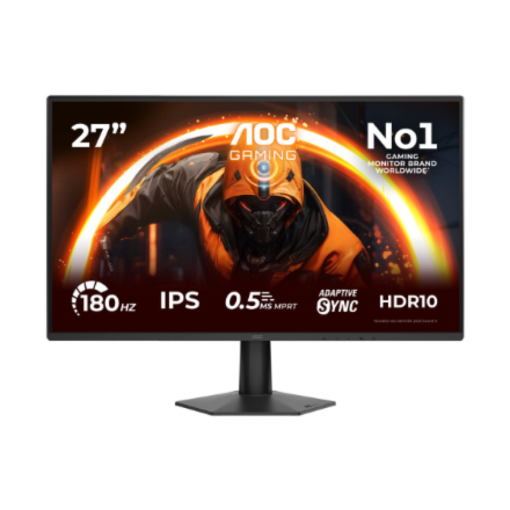 AOC 27G50F , 27 , IPS , FHD , 16:9 , 144 Hz , 0.5 ms , 1920 x 1080 pixels , 300 cd/m² , HDMI ports quantity 1 , Black