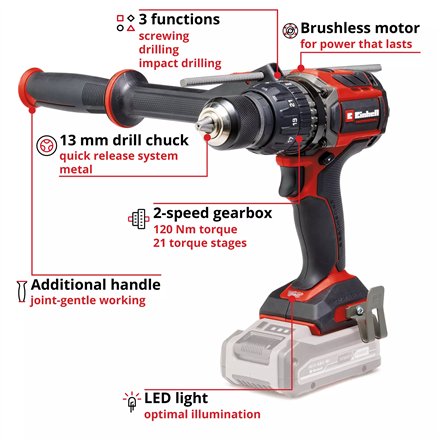 EINHELLAKC , Cordless Drill Driver TP-CD 18/120 Li BL Solo