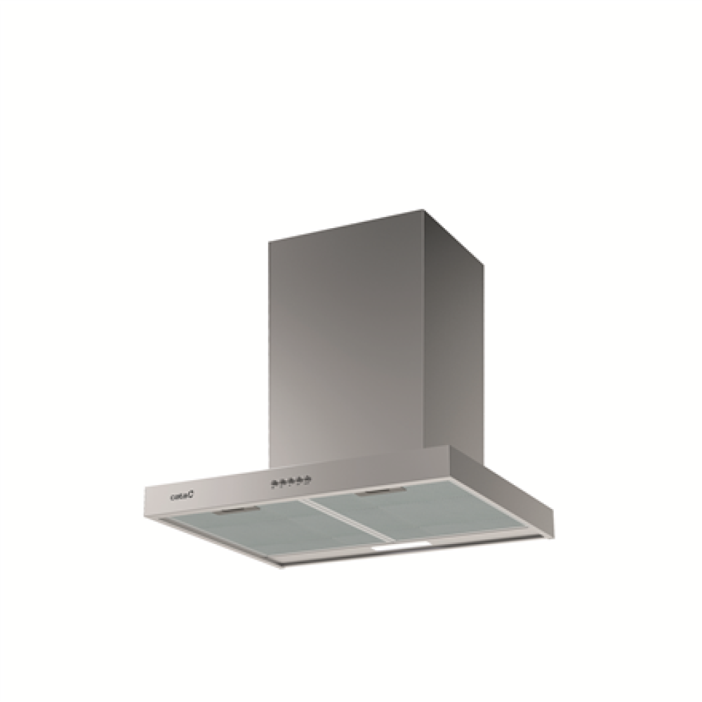 02060602 CATA Hood , S PLUS 6010 X , Wall mounted , Energy efficiency class C , Width 60 cm , 637 m³/h , Mechanical , LED , Inox