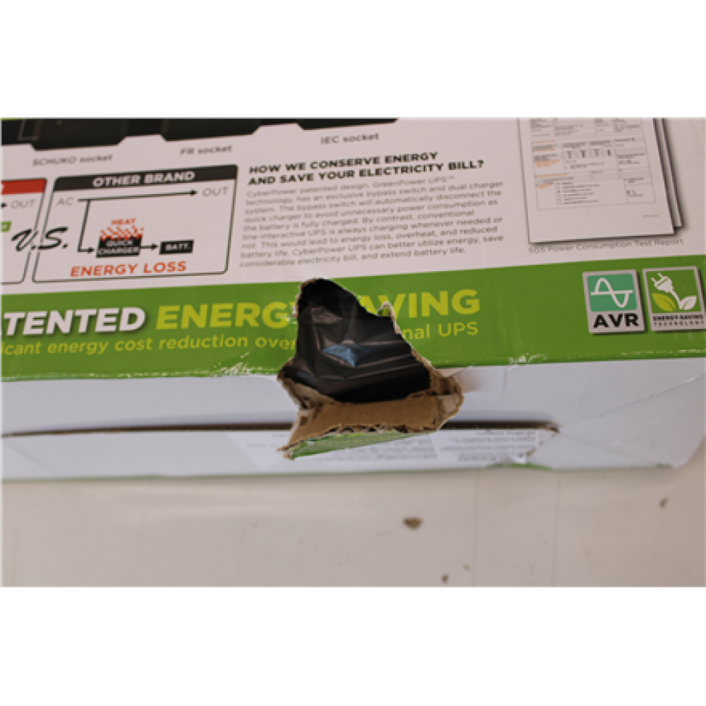 SALE OUT. CyberPower UT650EG Backup UPS Systems , SALE OUT. , CyberPower Backup UPS Systems , UT650EG , 650 VA , 360 W , DAMAGED PACKAGING