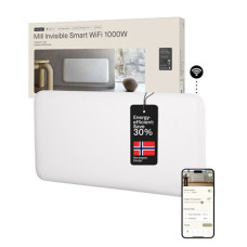 Mill Invisible Smart WiFi Heater , PA1000WIFI4 , Panel Heater , 1000 W , Suitable for rooms up to 12-16 m² , White , IPX4