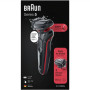 Braun , Shaver , 51-R1000s , Operating time (max) 50 min , Wet & Dry , Black/Red