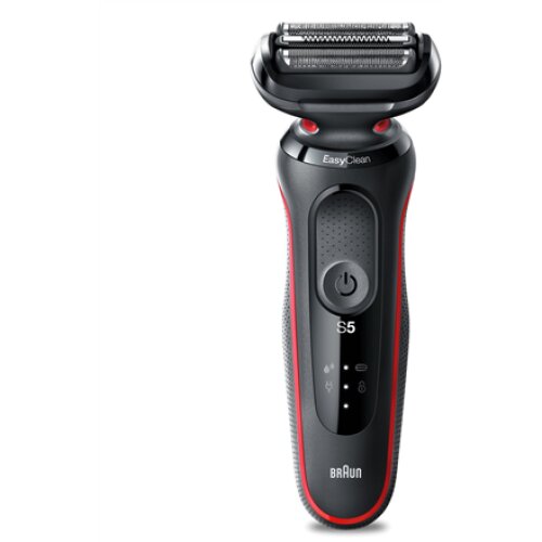 Braun , Shaver , 51-R1000s , Operating time (max) 50 min , Wet & Dry , Black/Red