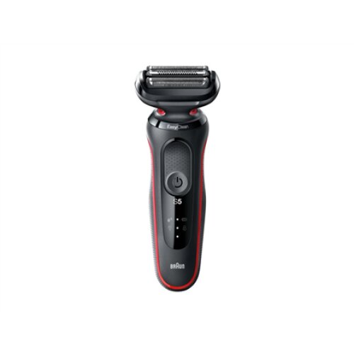Braun , Shaver , 51-R1000s , Operating time (max) 50 min , Wet & Dry , Black/Red