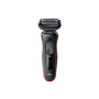 Braun , Shaver , 51-R1000s , Operating time (max) 50 min , Wet & Dry , Black/Red
