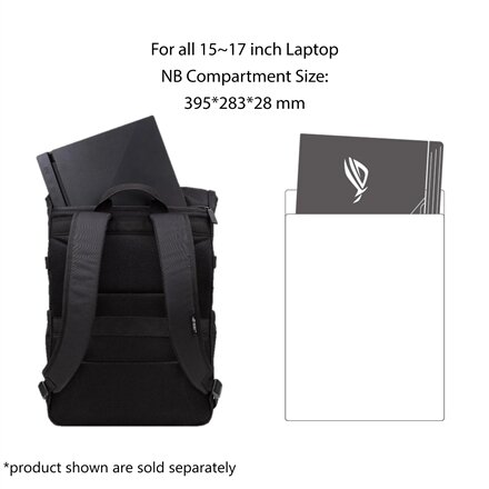 Asus BP4701 ROG BACKPACK/15_17 , Asus , Notebook carrying backpack , BP4701 , Fits up to size 17 , Backpack , Black