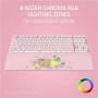 Razer Ornata V3 Tenkeyless , Gaming keyboard , Wired , US , Razer Mecha-Membrane Switches , Wrist Rest , Pikachu Eevee Edition