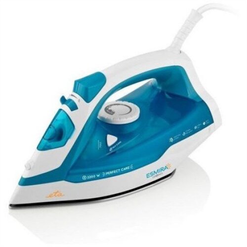 ETA , Iron , Esmira ETA027390000 , Steam Iron , 2200 W , Water tank capacity 380 ml , Continuous steam 40 g/min , Steam boost performance 100 g/min , Turquoise