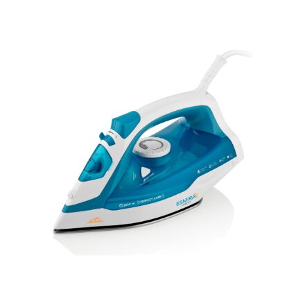 ETA , Iron , Esmira ETA027390000 , Steam Iron , 2200 W , Water tank capacity 380 ml , Continuous steam 40 g/min , Steam boost performance 100 g/min , Turquoise