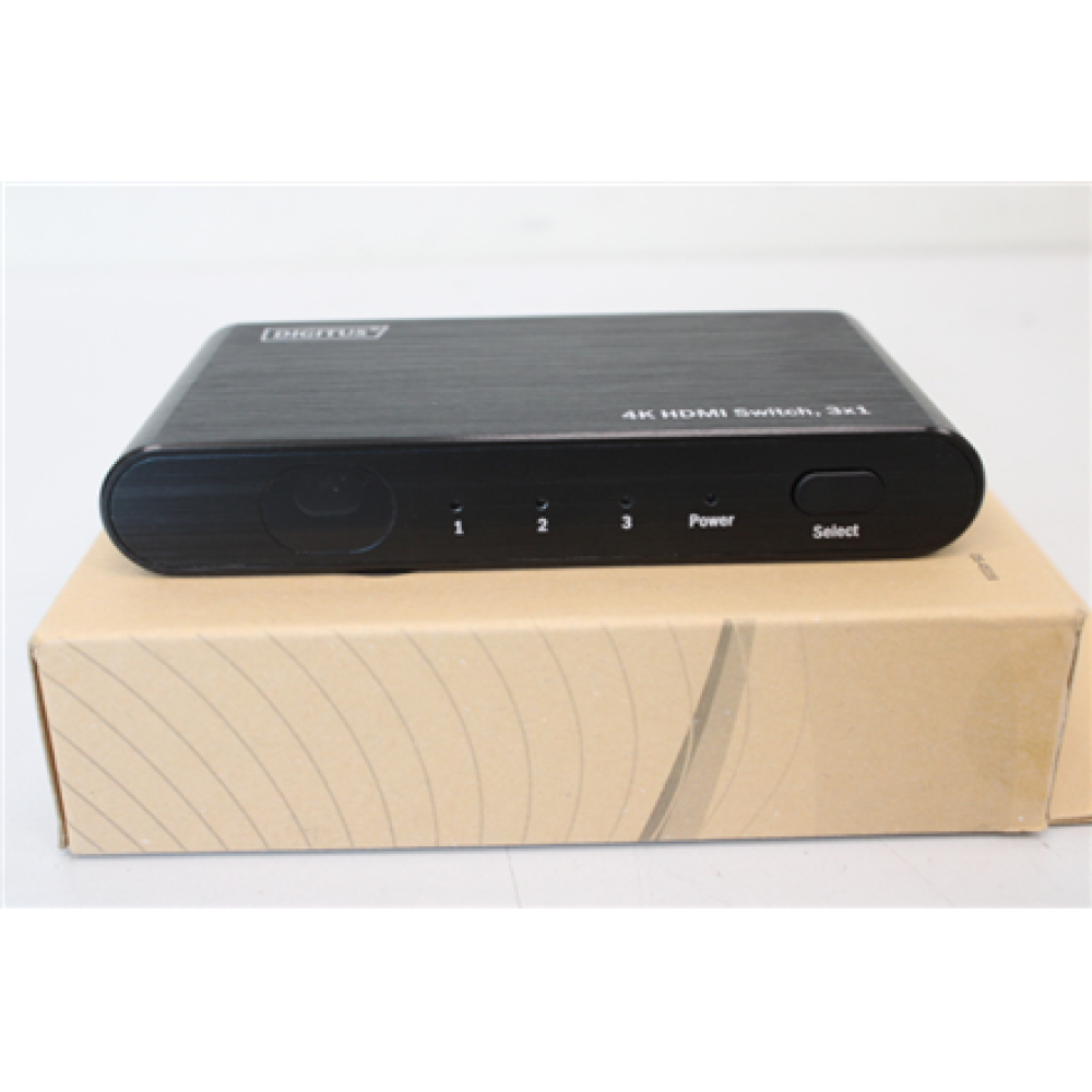 SALE OUT. DIGITUS 4K HDMI Switch, 3x1, UNPACKED, USED, SCRATCHED SCREEN , Digitus , 4K HDMI Switch, 3in1 , DS-45316 , UNPACKED, USED, SCRATCHED SCREEN