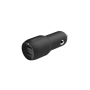 Belkin , Dual USB-A Car Charger 24W + USB-A to Lightning Cable , BOOST CHARGE