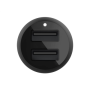 Belkin , Dual USB-A Car Charger 24W + USB-A to Lightning Cable , BOOST CHARGE