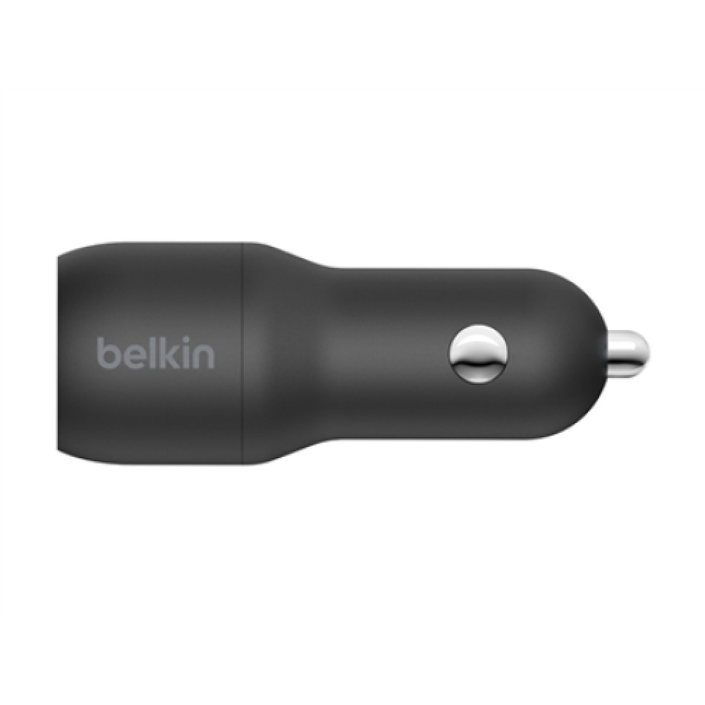 Belkin , Dual USB-A Car Charger 24W + USB-A to Lightning Cable , BOOST CHARGE