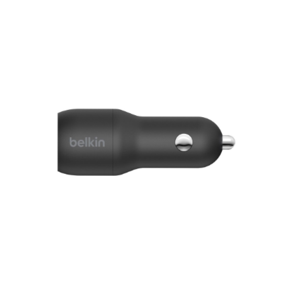 Belkin , Dual USB-A Car Charger 24W + USB-A to Lightning Cable , BOOST CHARGE